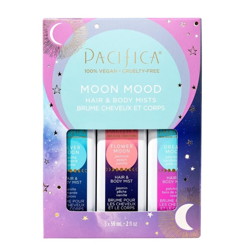 Pacifica Moon Mood Hair & Body Mists Set 3 x 59ml